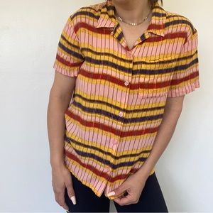 Urban Outfitters Button Up Women’s Small Vibrant Colors Boho Fall Style